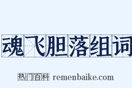 魂飞胆落组词是什么意思的图片